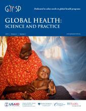 Source - Global Health: Science and Practice Vol. 2, No. 2 May 01, 2014. Description - Cover page.