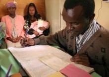 Man reviewing documents